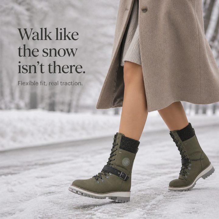 Snowlina | Knee-High Snow Boots – Adjustable Insulated Style