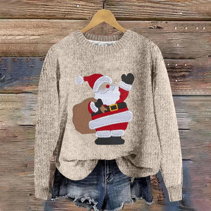 Angelika | Christmas Sweater with Santa Design for Everyone