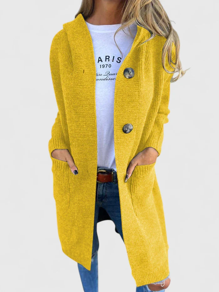Corinne | Longline Button Knit Cardigan