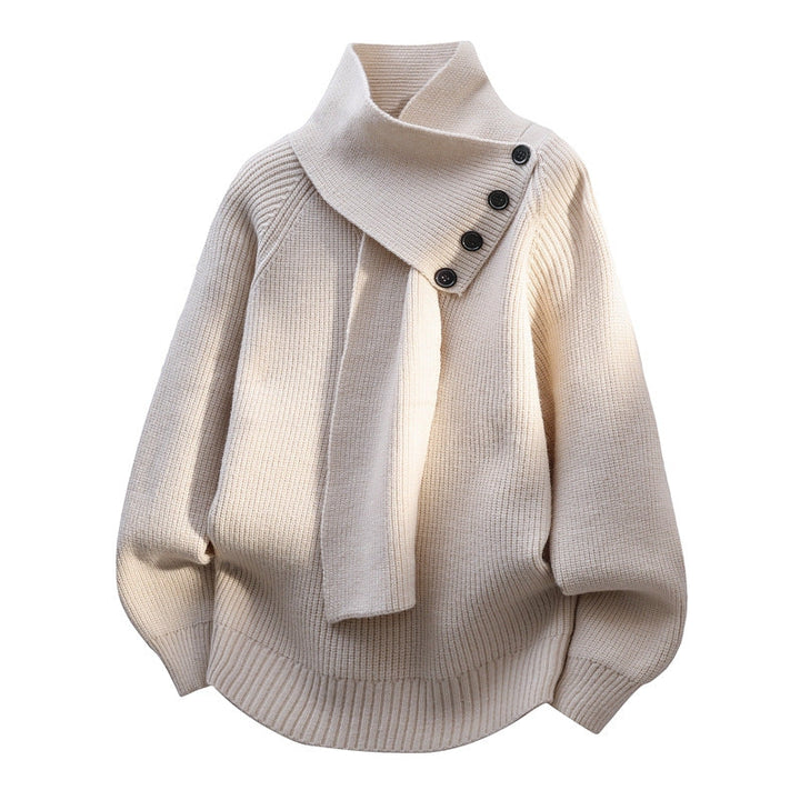 Seraphine | Maglione elegante da donna con collo a sciarpa