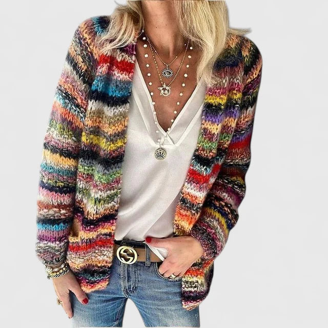 Aurélie | Cardigan multicolore in maglia