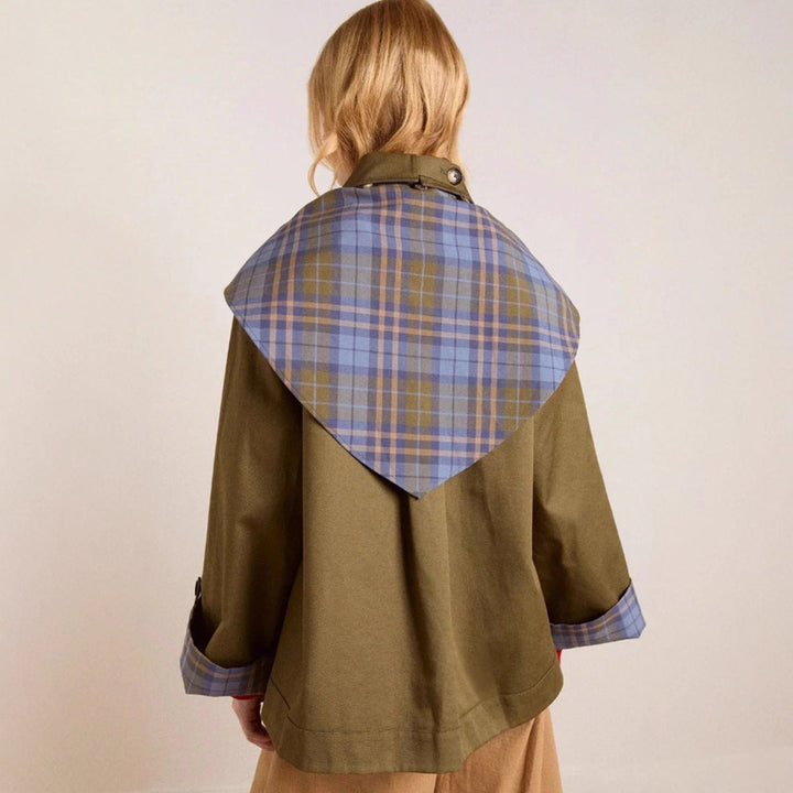 Nora | Lässiger Oversize-Trenchcoat mit Tartanmuster für Damen