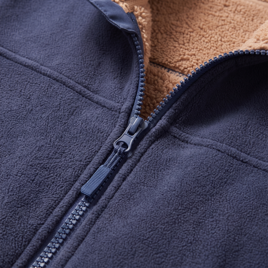 Zerano | Fleece Jacket – Lightweight Stand-Up Collar for Comfort