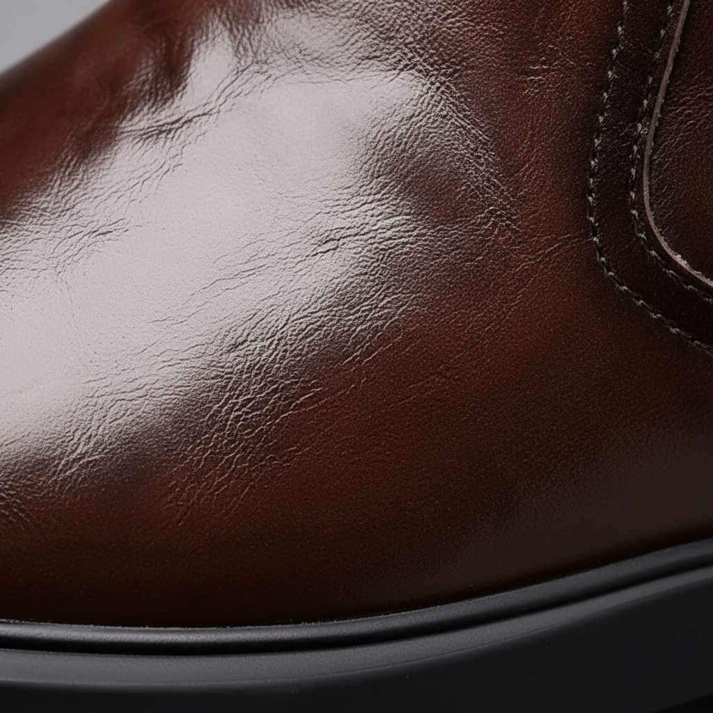 Lucas | Cow-Leather Side-Zip Ankle Boots with Rubber Sole - Image 8