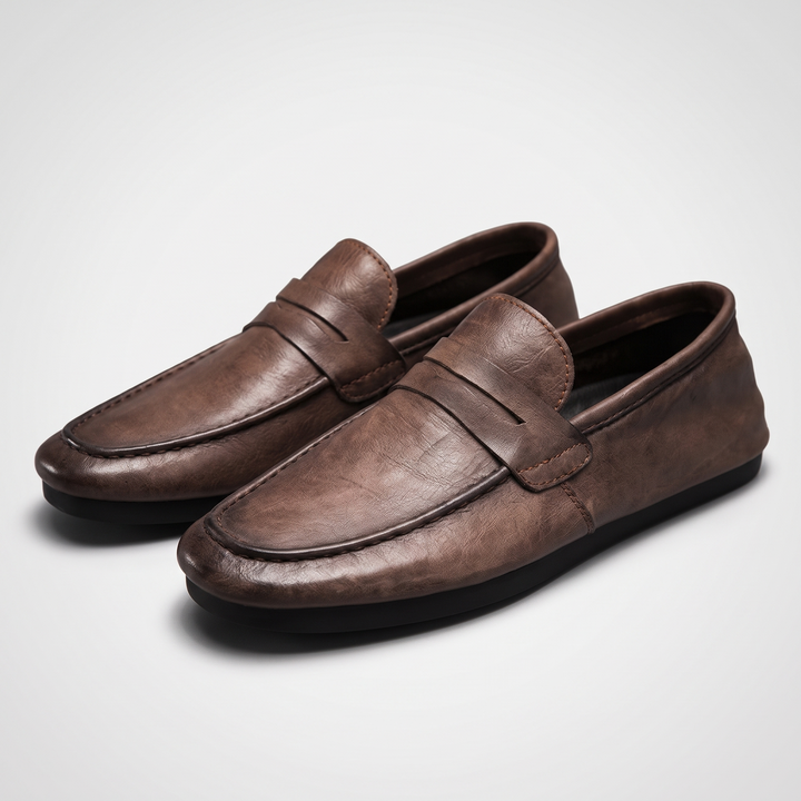 Theo | Soft-Leather Cushioned Penny Loafers