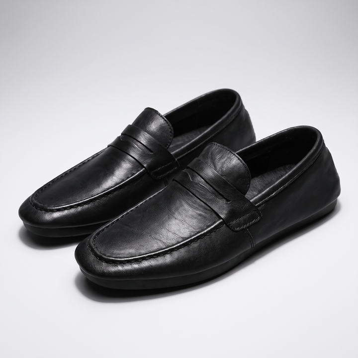 Theo | Soft-Leather Cushioned Penny Loafers - Image 3