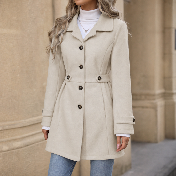 Vivienne | Tailored Belted Polyester-Blend Trench Coat