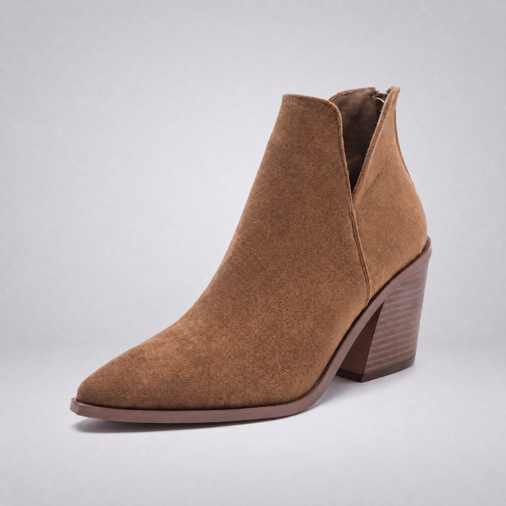 Sienna | Country Pointed-Toe Block-Heel Ankle Boots - Image 2