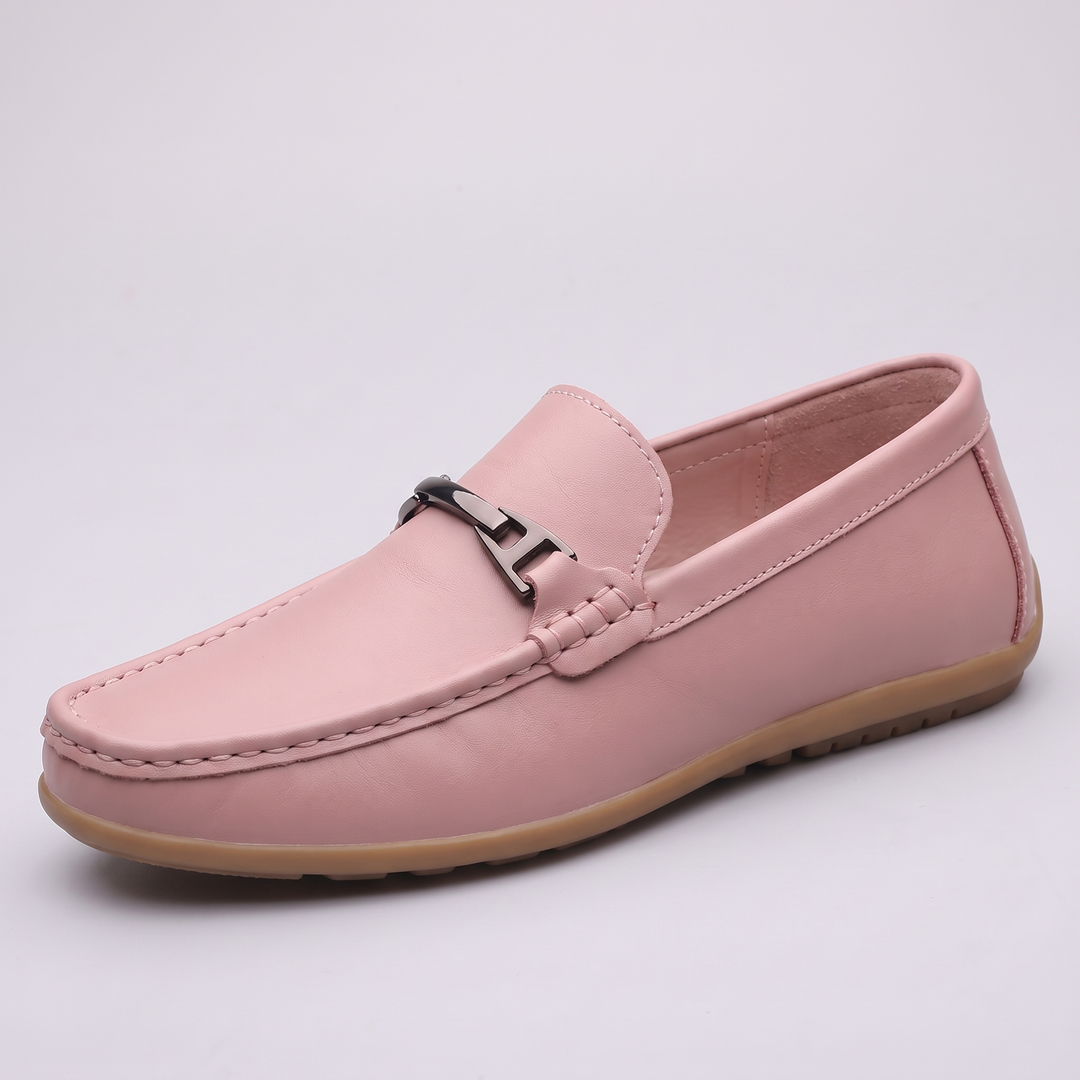 Elena | PU-Leather Buckle-Detail Comfort Loafers - Image 7
