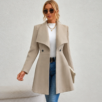 Lydia | Double-Breasted A-Line Wool-Look Overcoat