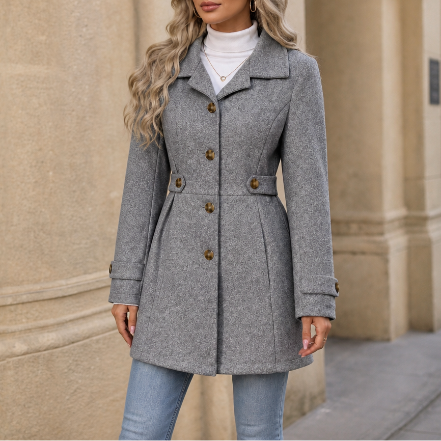 Vivienne | Tailored Belted Polyester-Blend Trench Coat - Image 6